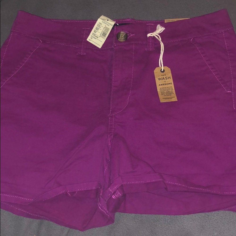 New with Tags Purple Cargo Shorts